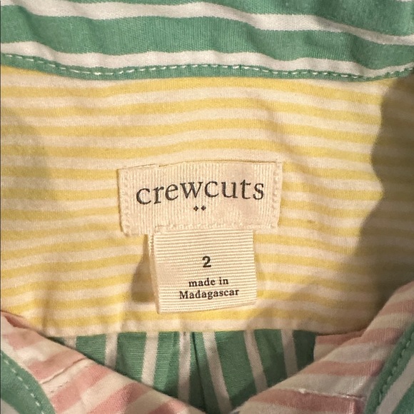 Crewcuts Toddler Multicolor Striped Button Down Shirt - Picture 2 of 3
